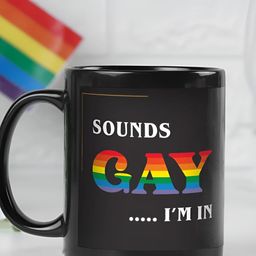 fnp Black & Red Text or Slogans Printed Ceramic Glossy Mug 325ml-0