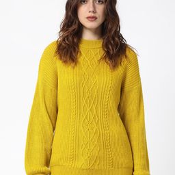 RAREISM Cable Knit Self Design Pullover-picture-26