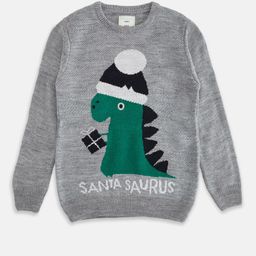 Pantaloons Junior Boys Grey & White Humour and Comic Pullover-picture-6