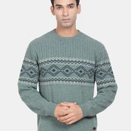 t-base Round Neck Long Sleeves Woollen Pullover-picture-46