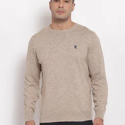Red Tape Men Beige Solid Pullover-image-72