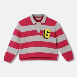 GANT Boys Striped Shirt Collar Pullover Sweater-image-43