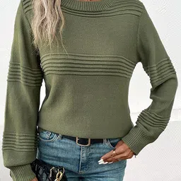 StyleCast Round Neck Acrylic Pullover Sweater-picture-41