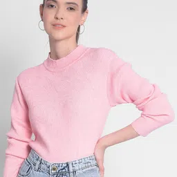 Crimsoune Club Ribbed Mock Neck Pullover-picture-53