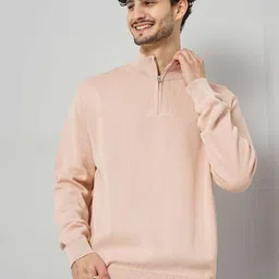 Celio Mock Collar Pullover Cotton Sweater-picture-22