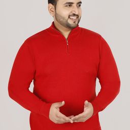 Sztori Half Zipper Cotton Pullover Sweater-image-70