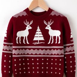 StyleCast Boys Maroon & White Graphic Printed Pullover-image-54