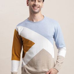 Turtle Men Colourblocked Pullover Sweater-image-86