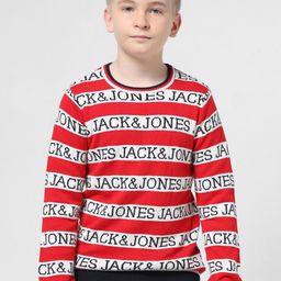 Jack & Jones Junior Boys Typography Printed Round Neck Pure Cotton Pullover-picture-28
