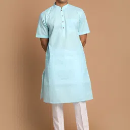 VASTRAMAY Men Solid Regular Kurta with Pyjamas-40