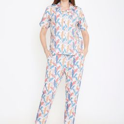 Arendelle Conversational Printed Pure Cotton Night suit-image-79