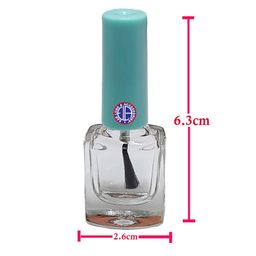 ear lobe & accessories Ear Lobe & Accessories] Empty Nail Polish Bottles - 5 ml (Pack of 10) | Clear Glass Bottles | Brush Cap for Easy Application | for Nail Art | Reusable | Cuticle Oils image 4