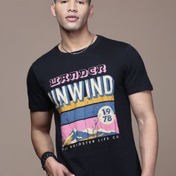 The Roadster Lifestyle Co. Men Graphic Printed Round Neck Cotton T-shirt-picture-15
