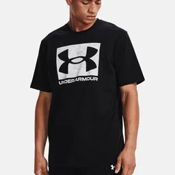 UNDER ARMOUR Brand Logo Printed Fast-Drying Loose-Fit ABC Camo Boxed T-shirt-image-13