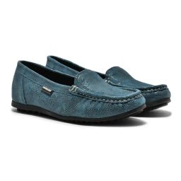WOODLAND Women's Turquoise Loafers-picture-4