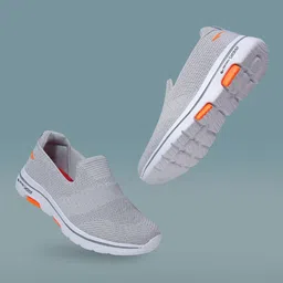 ASIAN Men Grey Woven Design Slip-On Sneakers-image-13