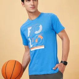 Ajile by Pantaloons Men Typography Printed Round Neck Slim Fit T-shirt-image-71