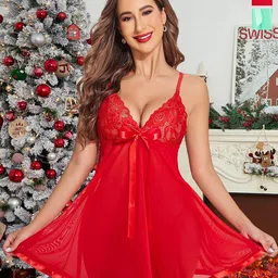 AROUSY Women  Net Baby Doll Pack of 2-picture-45