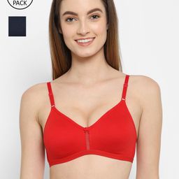 Floret Pack Of 2 Red & Navy Blue T-shirt Bra Katrina_Red-N.Blue_30B-image-93