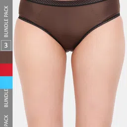 Amour Secret Pack Of 3 Leak-Proof Mid-Rise Hipster Briefs-image-99