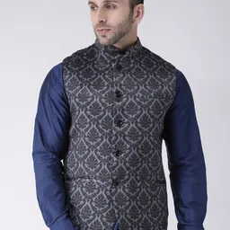 Hangup Men Printed Nehru Jacket-picture-16