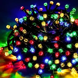 ENORMITY Green & Red Cylindrical String Lights-49