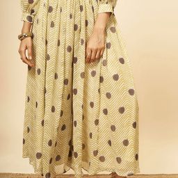 Marigold Lane Women Mid-Rise Polka Dots Printed Flared High-Rise Trousers-picture-11