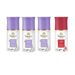 YARDLEY LONDON Women Set of London Rose & 3 English Lavender Deodorant Roll-Ons-6