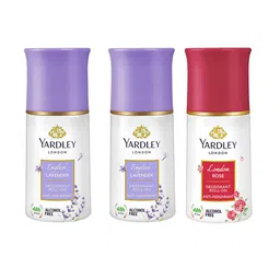 YARDLEY LONDON Women Set Of 3 Anti-Perspirant Alcohol Free Deodorant Roll-Ons - 50ml Each-17