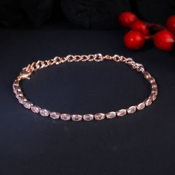 Adwitiya Collection Women Rose Gold-Plated Link Bracelet-image-80