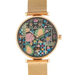 TEAL BY CHUMBAK Women Printed Dial & Metal Straps Analogue Watch 8907605129568-image-59