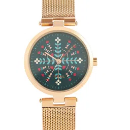 TEAL BY CHUMBAK Women Embellished Dial Bracelet Analogue Watch 8907605124952-23