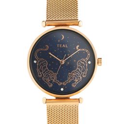 TEAL BY CHUMBAK Women Printed Dial & Stainless Steel Bracelet Watch 8907605124815-36