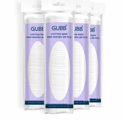 GUBB Set of 4 Facial Cotton Tissue Pads for Face Makeup Remover Round Wipes-image-5