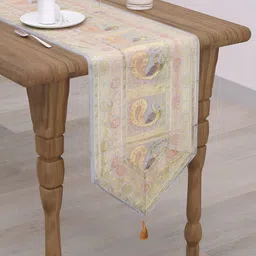 E-Ezra Grey and GoldToned Embellished Table Runners-picture-43