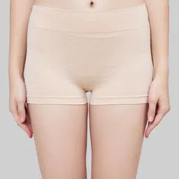 PLUMBURY Full Coverage Seamless Anti Bacterial Technology Boyshort Briefs-picture-21