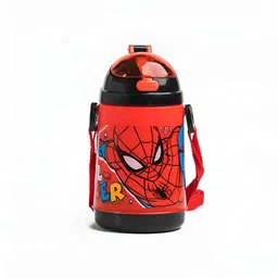 Marvel Red & Black Cartoon Characters Printed Smart Vacuum Water Bottle 400 ml-image-59