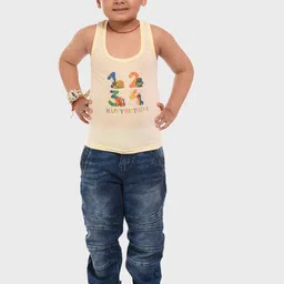 BAESD Boys Assorted Pack Of 4 Printed Cotton Innerwear Vests-38