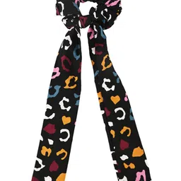 BuckleUp Women Black Animal Printed Hair Accessory Set-image-79