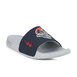 Campus Men Navy Blue & White Printed Sliders-picture-8