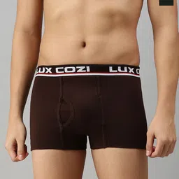 Lux Cozi Men 3 Pcs Assorted Pure Cotton Trunks -COZI_BIGSHOT_SL_PLAIN_ASST1_3PC-7