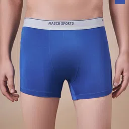 Masch Sports Pack Of 2 Mid-Rise Anti-Bacterial Trunks TRK-2-SOL-ET-RED-BLU-25