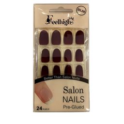 FEELHIGH 24Pcs Pre Glued Press On Artificial Nails - DL26-10