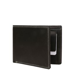 MARKQUES Men Black Leather Two Fold Wallet-image-24