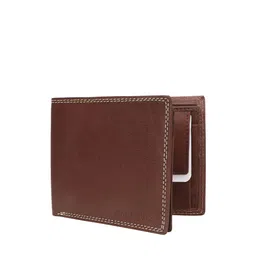 MARKQUES Men Brown Leather Two Fold Wallet-image-26