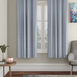 HOSTA HOMES Silver-Toned 2 Pieces Black Out Window Curtain-image-19