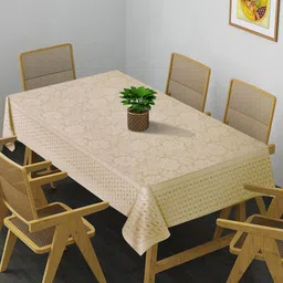 HOSTA HOMES Beige Floral 6 Seater Table Covers-image-20