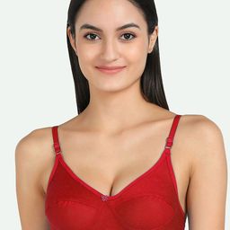 AROUSY Red Solid Non Padded Bra RCUP-BRA_Red_30-Red-22
