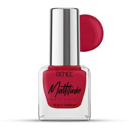 Renee Long-Lasting & Smooth Finish Mattitude Nail Paint 10ml - Salsa Red-14