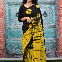 clothonus Tie and Dye Printed Pure Cotton Saree-42